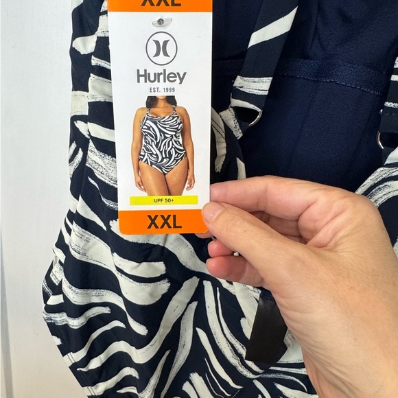 NWT Hurley UPF50+ Geometric Full-piece  Swimsuit Women’s XXL - Picture 8 of 11